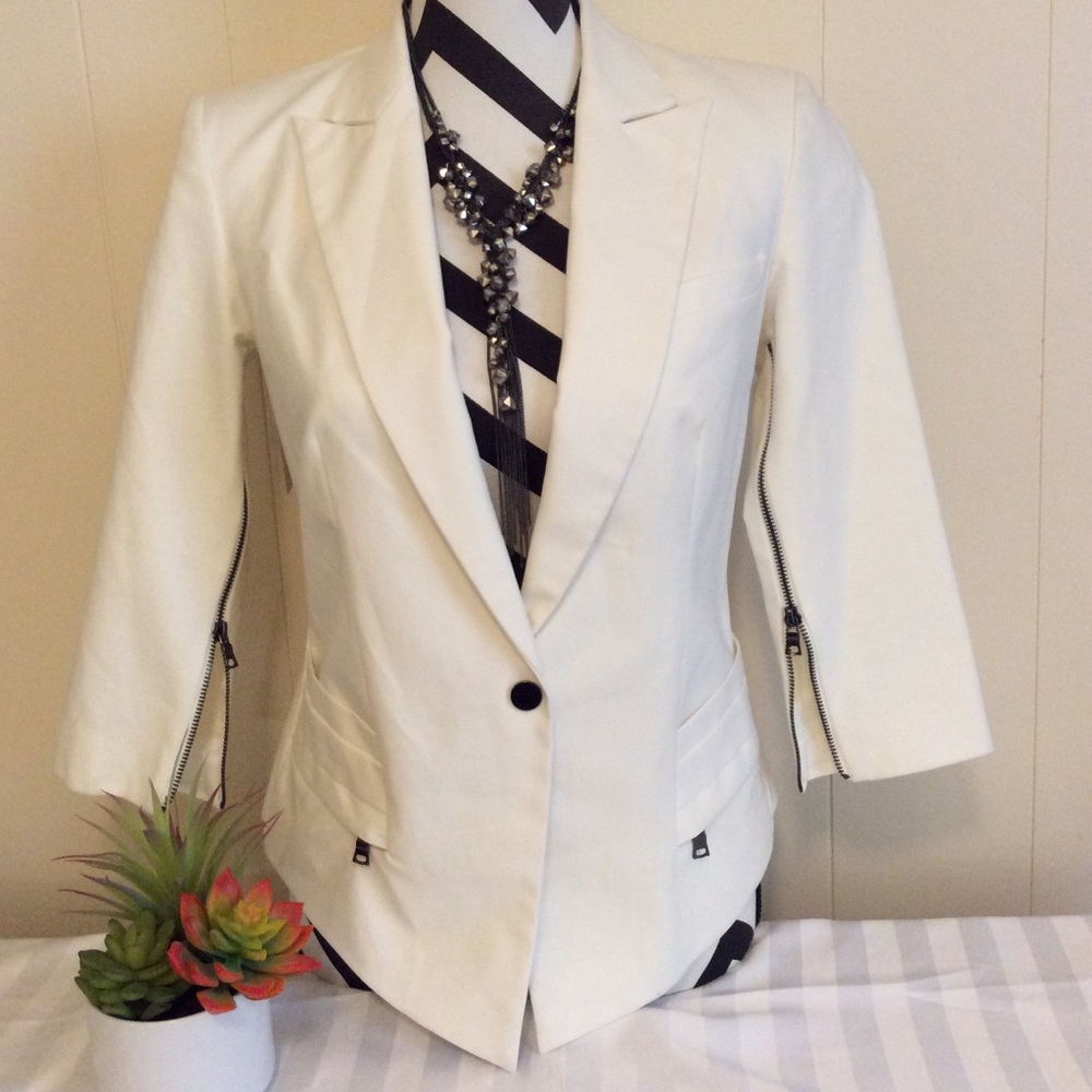 Robert Rodriguez White Coat w Crystal Accents